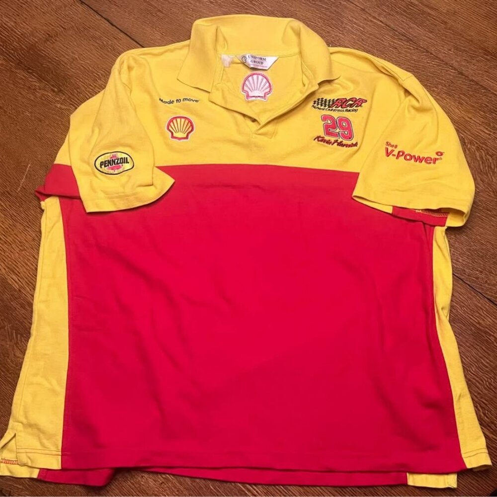 VTG Kevin Harvick #29 Shell Pennzoil RCR Pit Crew Shirt Men's 2XL